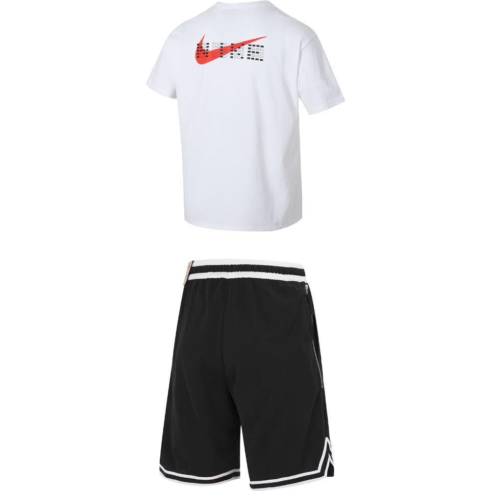 Nike Men's Casual Sports Set White and Black Black