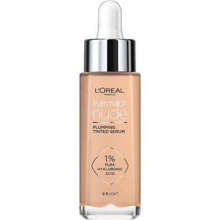 لوريال باريس True Match Nude Toning Volumizing Serum with Hyaluronic Acid 2-3 Light 30 ml لوريال باريس