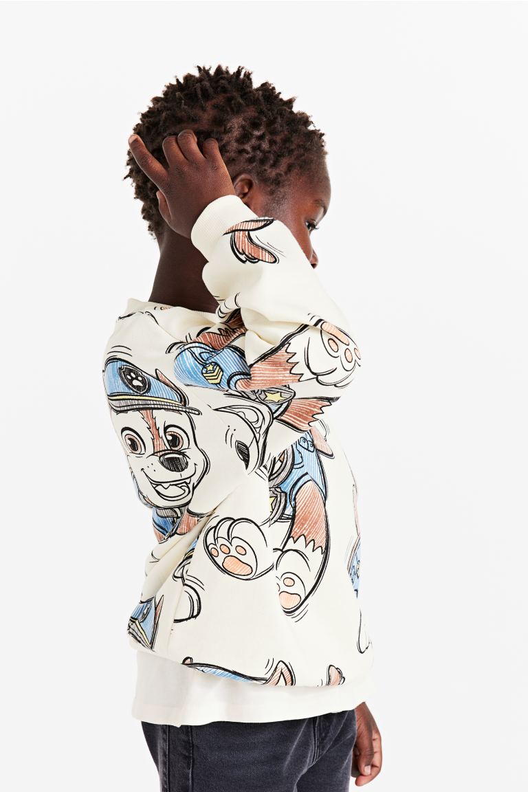 Oversized sweatshirt with H&M print