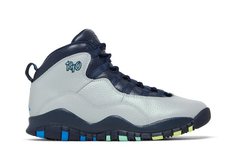 حذاء رياضي Air Jordan 10 Retro BG 'Rio' باللون الرمادي