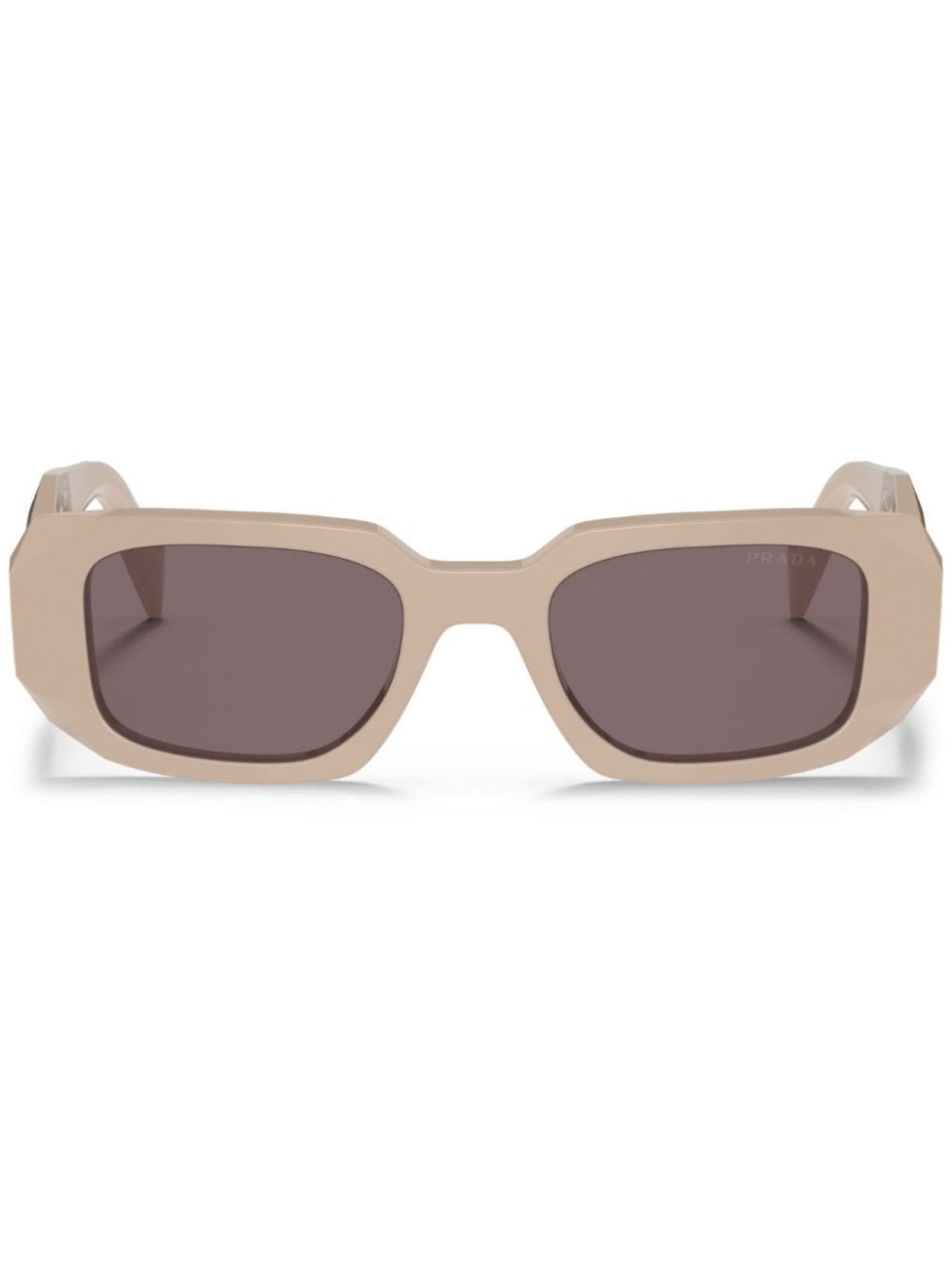 Prada Eyewear rectangular frame glasses, neutral color