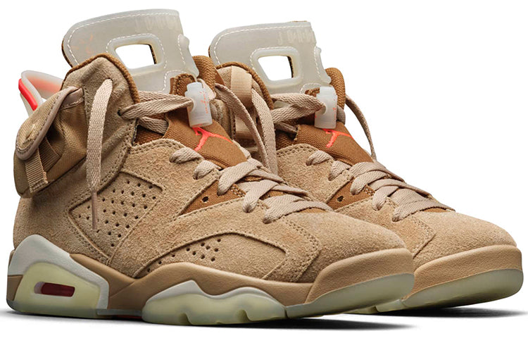 Jordan 6 Retro Travis Scott British Khaki Sneakers