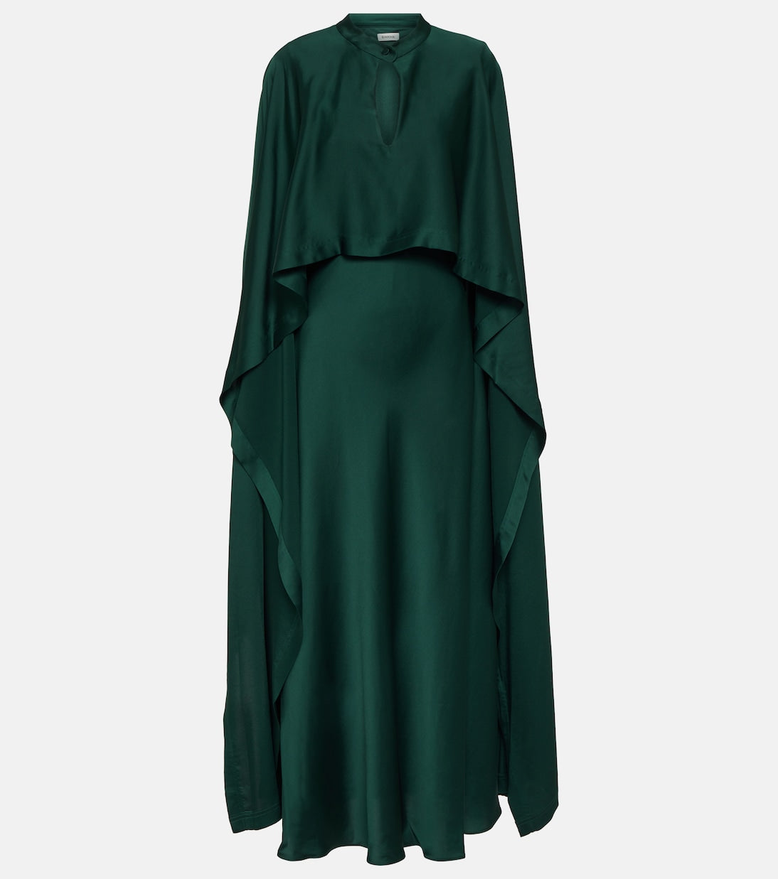 Amory dress with Simkhai cape, green