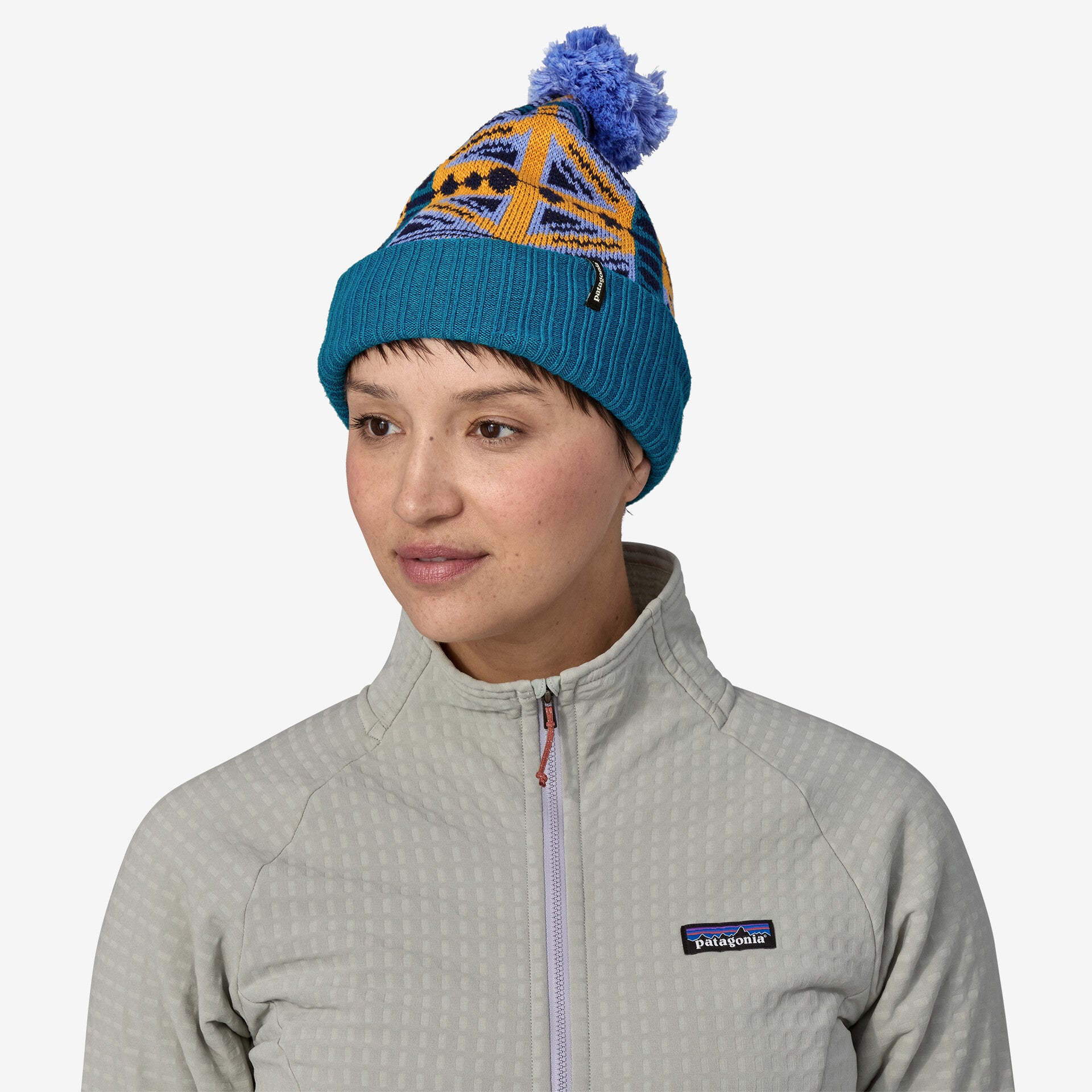 Patagonia Powder City Beanie, Snow Beam: Pale Periwinkle