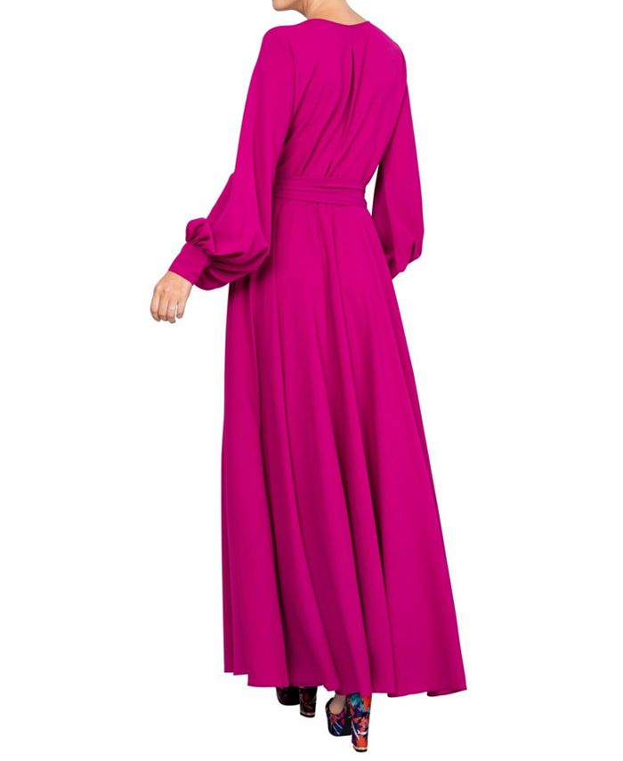 Women's maxi dress LilyPad Meghan Los Angeles, Cranberry