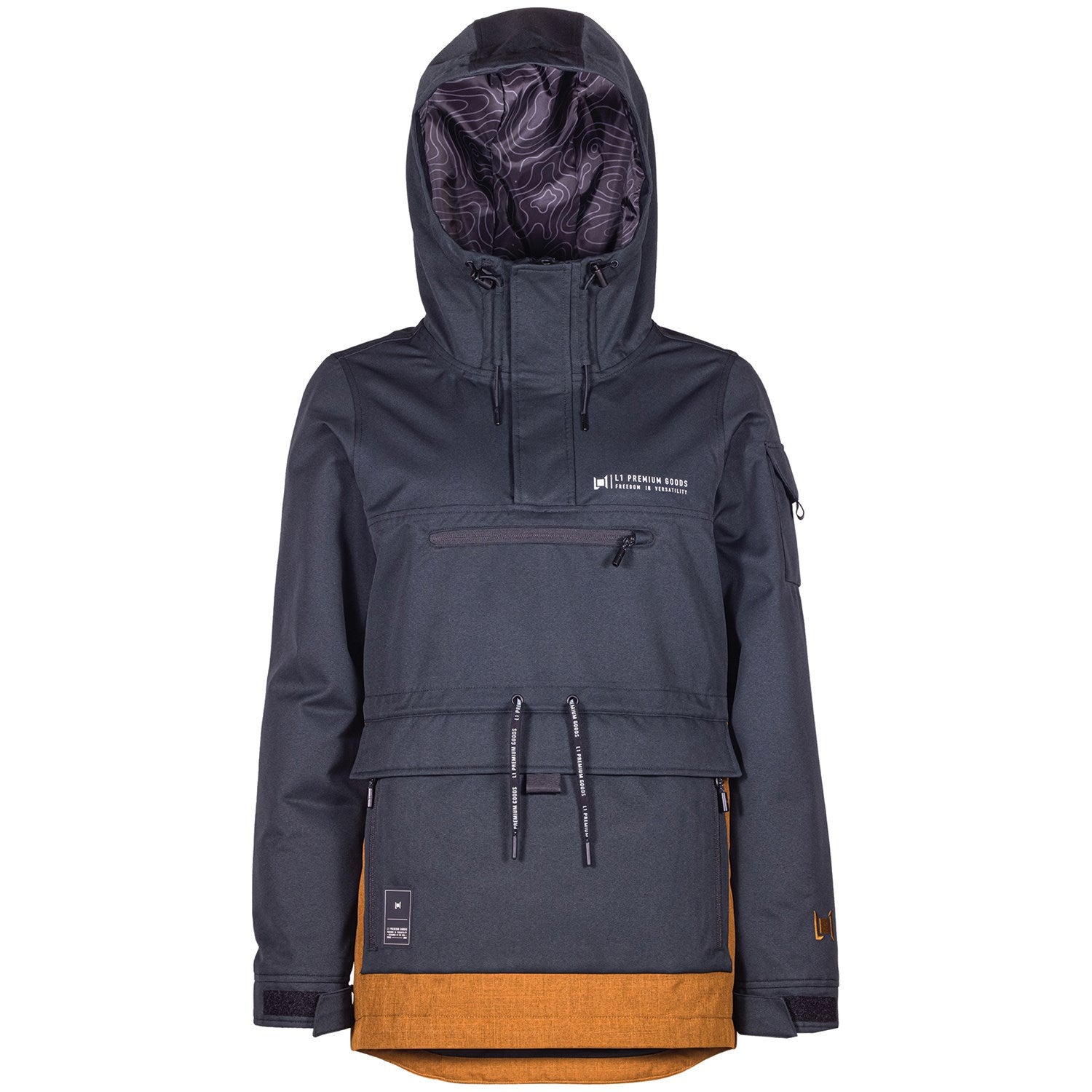 Insulated anorak L1 Prowler, black