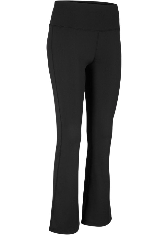 Bpc Bonprix Collection flared shapewear sports trousers, black