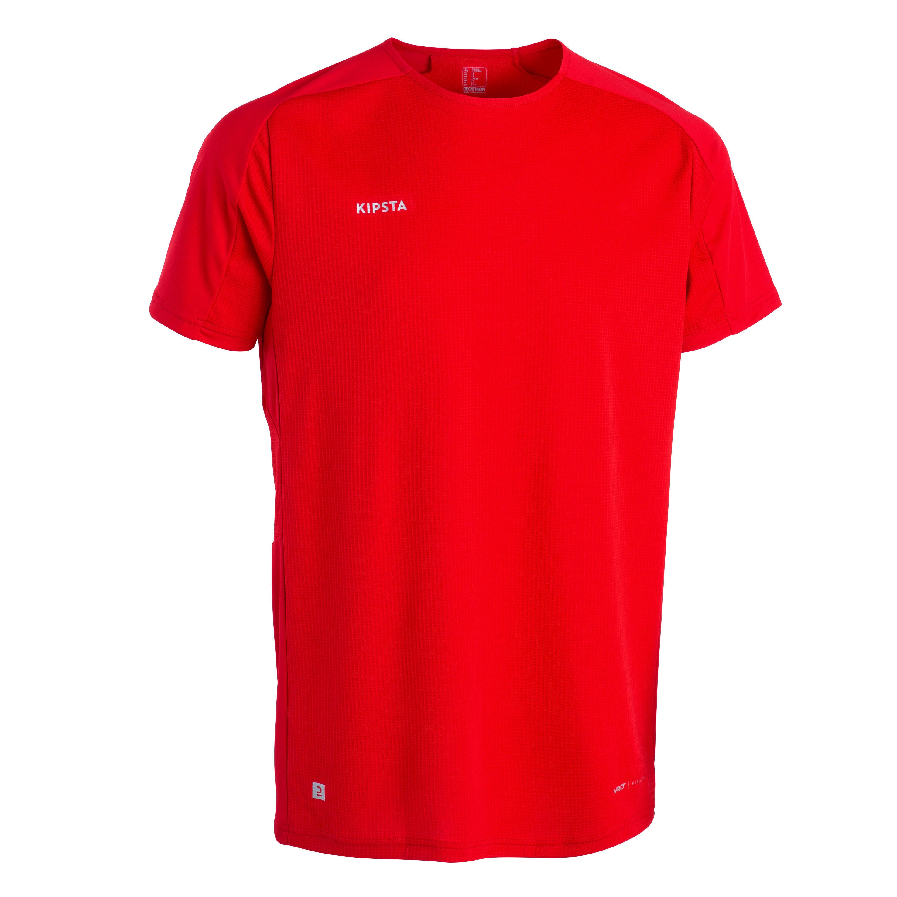 T-shirt VIRALTO club with short sleeves women's/men's red KIPSTA fiery red