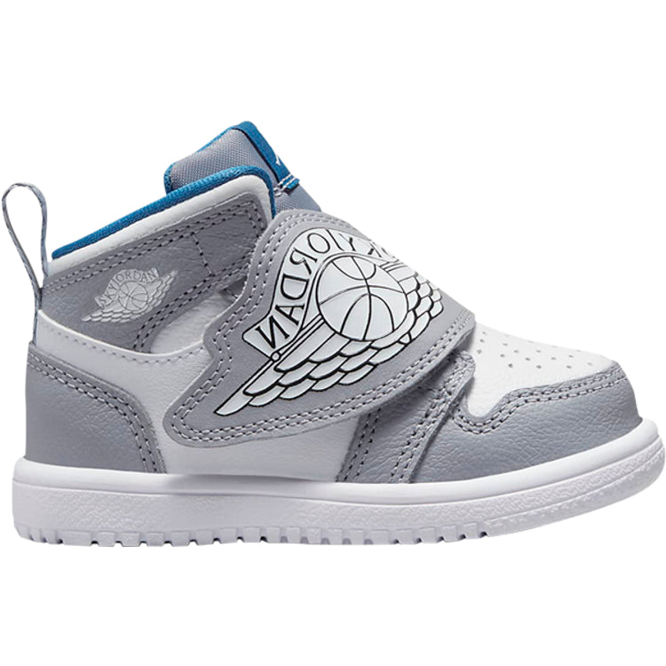 Jordan Sky Jordan 1 TD 'Particle Gray Royal Blue' Sneakers, gray