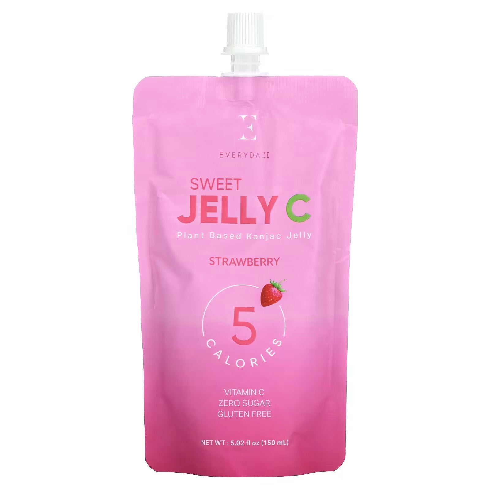 Everydaze, Sweet Jelly C, plant-based konjac jelly drink, strawberry 150 ml (5.02 fl oz)