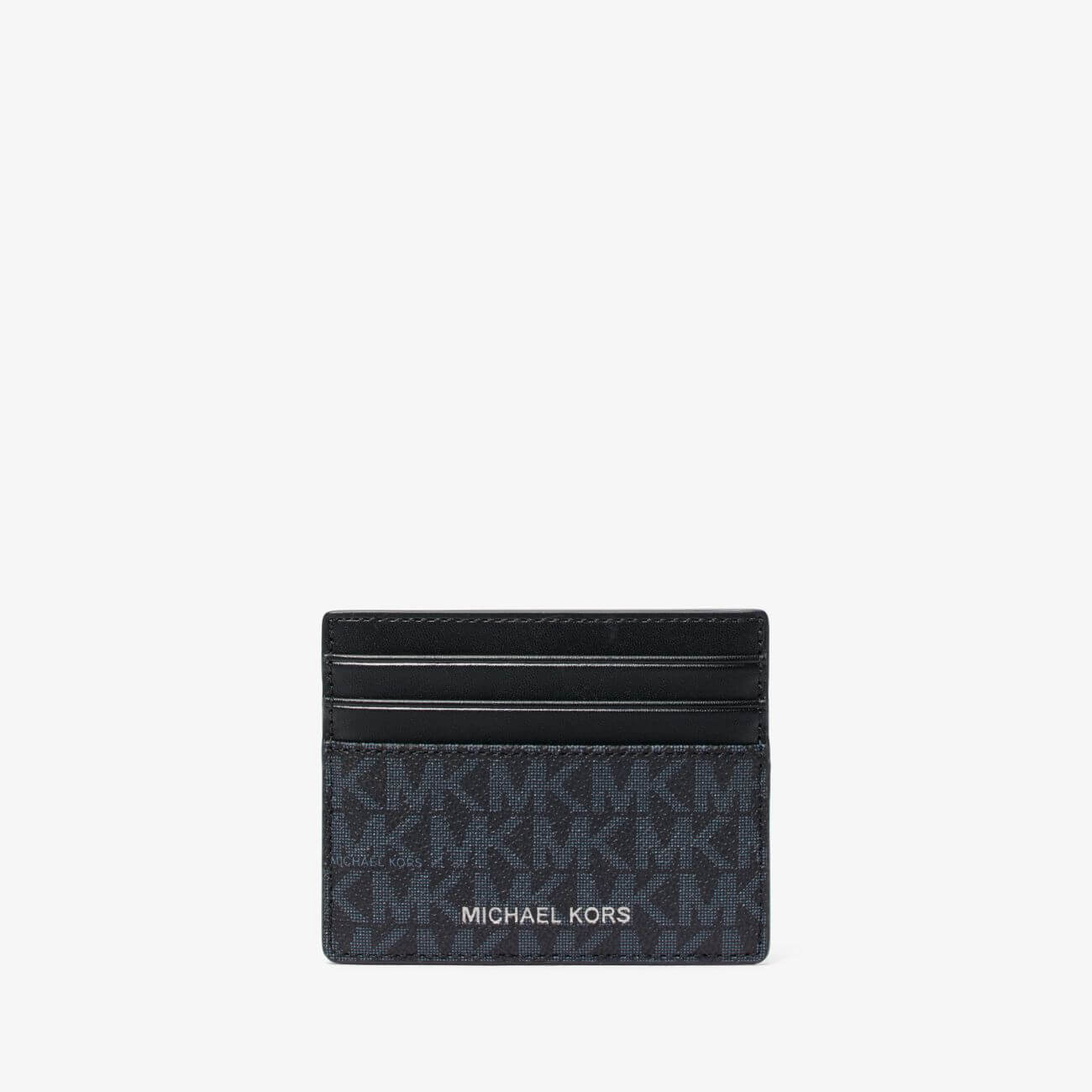 Michael Kors Greyson Logo Tall Cardholder, navy blue