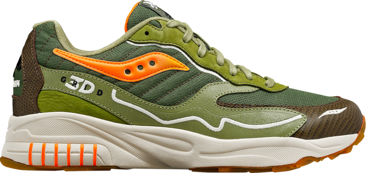 Saucony Maybe Tomorrow x 3D Grid Hurricane Tortoise sneakers, green