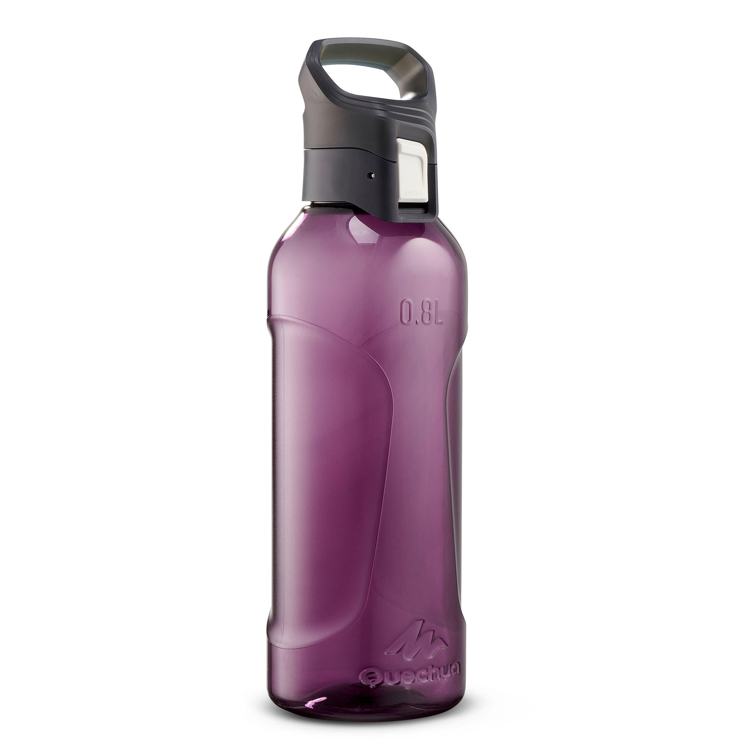 Plastic bottle Quechua MH500 for drinking, purple