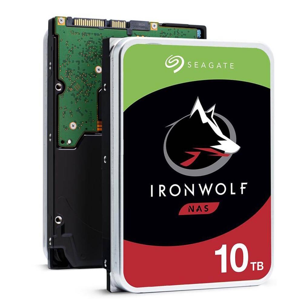 قرص صلب Seagate IronWolf NAS، سعة 10 تيرابايت، مقاس 3.5 بوصة ST10000VN0008