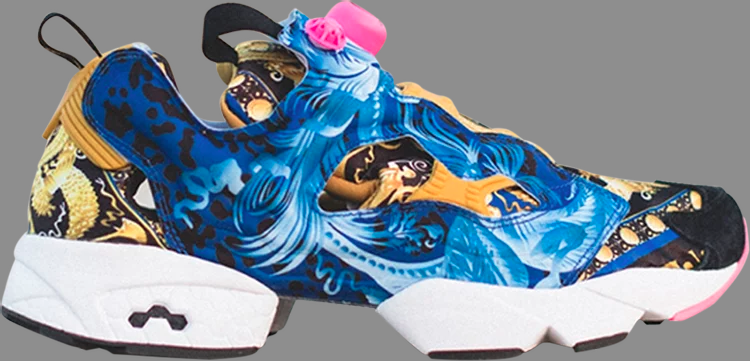 حذاء رياضي Instapump fury og 'concepts' من Reebok باللون الأزرق