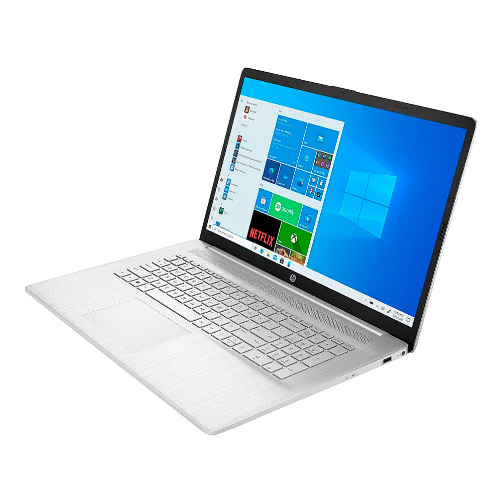 كمبيوتر محمول HP 17-cn0003dx، 17.3 بوصة HD+، 8 جيجابايت/256 جيجابايت، Intel N5030، Intel UHD 605، رمادي، لوحة مفاتيح إنجليزية