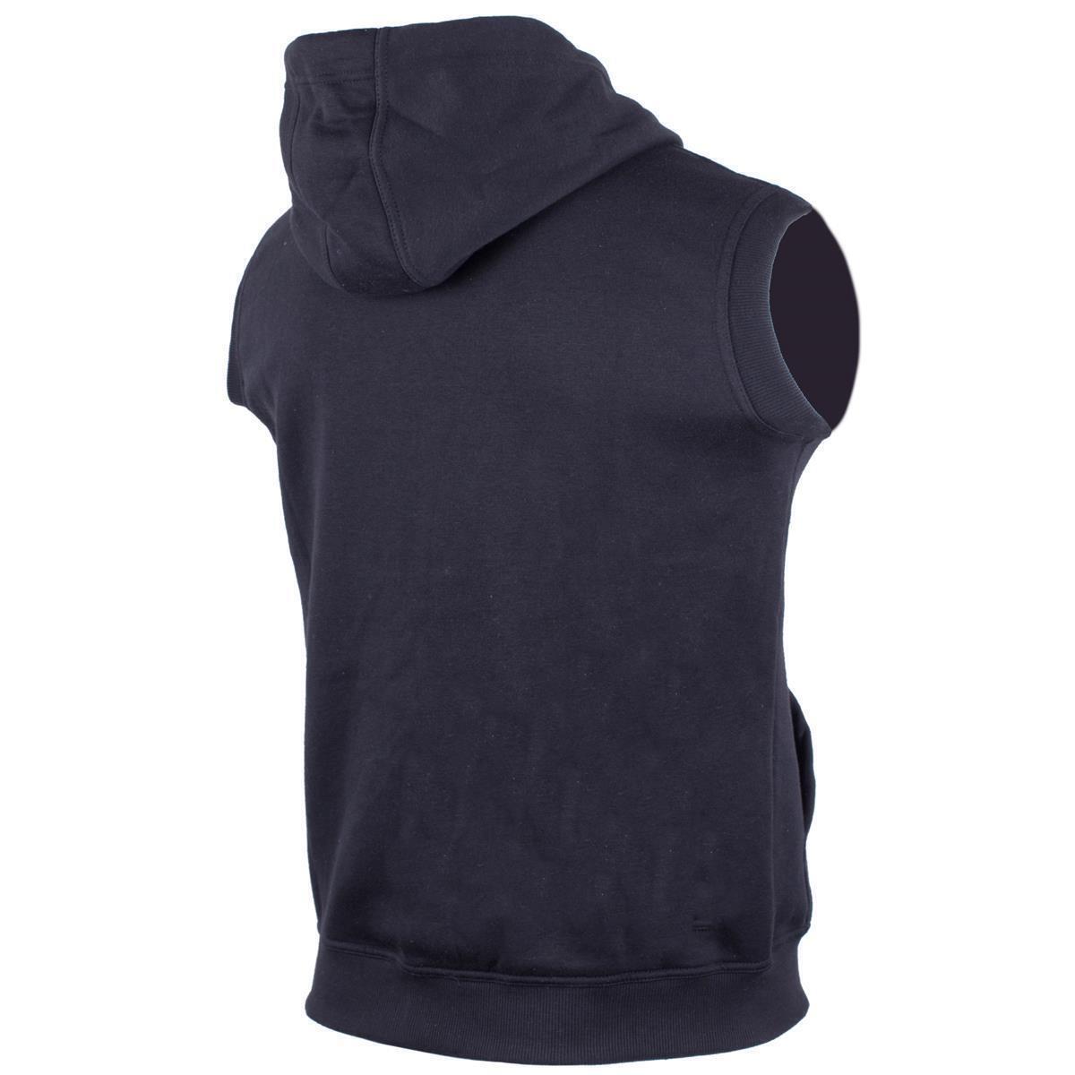 Sleeveless zip-up sweatshirt Classic Logo FIGHTINC, black