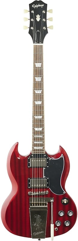 جيتار كهربائي Epiphone SG Standard 61 Maestro Vibrola، لون الكرز العتيق EISS61MVCNH1