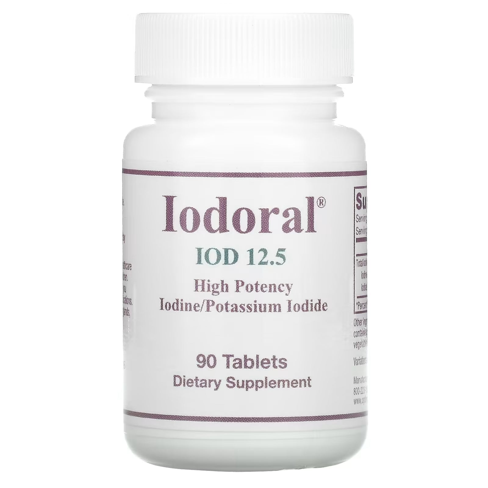 Optimox Iodoral Potassium Iododide, 90 tablets