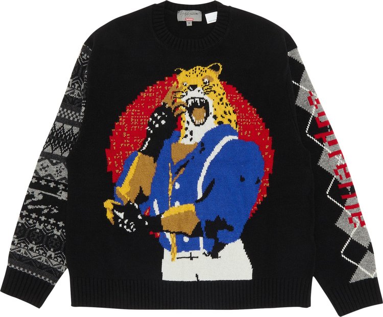 Supreme x Yohji Yamamoto x TEKKEN Sweater 'Black', black