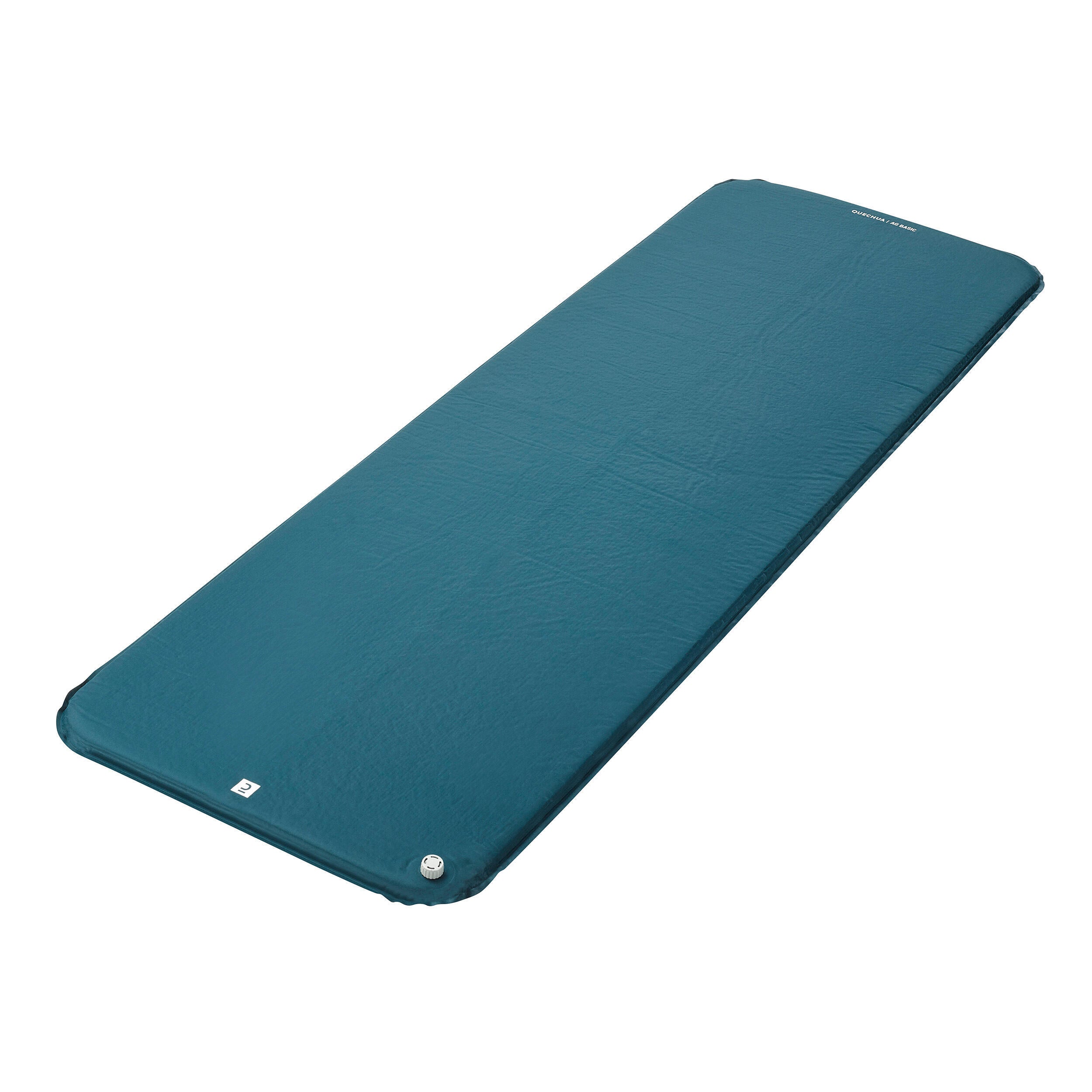 Self-inflating mattress Quechua for camping 1-seater 60 cm Basic, green