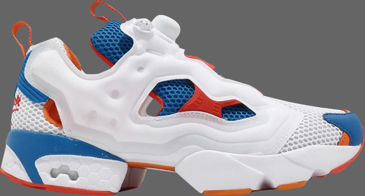 حذاء رياضي instapump fury og nm 'dynamic blue' من Reebok، باللون الأبيض