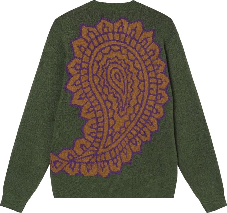 Stussy Paisley Sweater 'Green', green