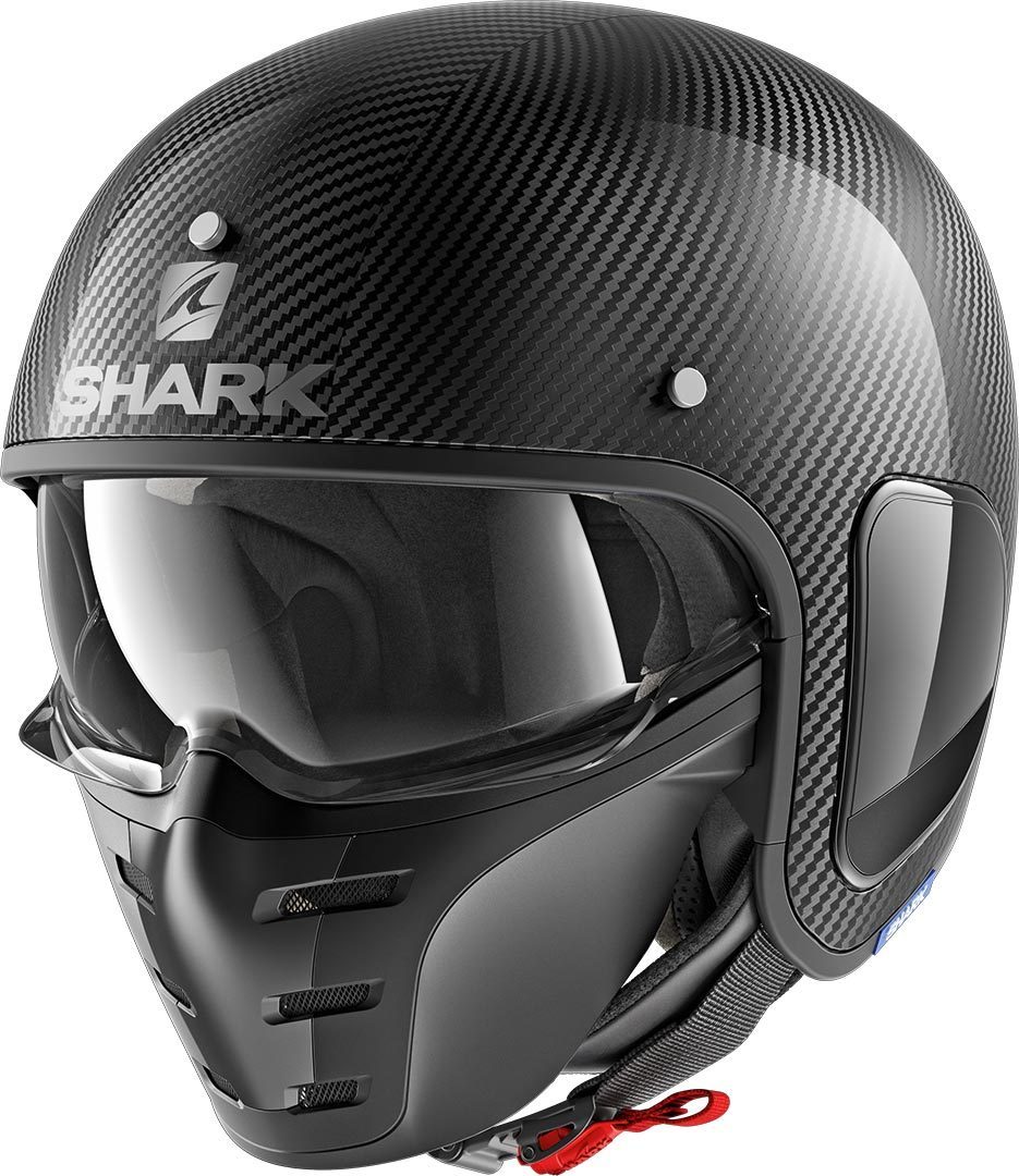 Shark-S-Drak Carbon Helmet with Logo, Black