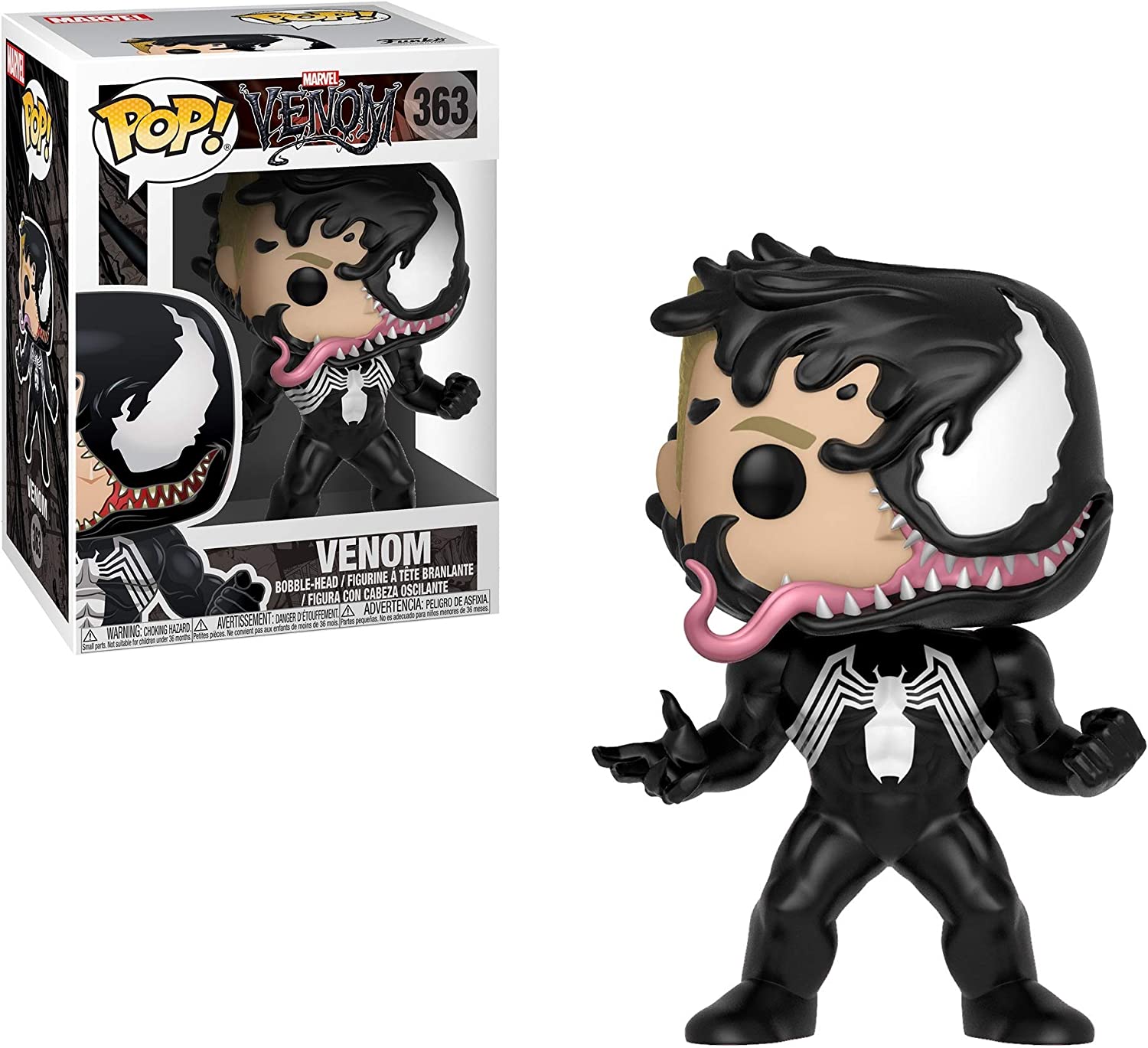 Funko Pop Marvel: Venom - Venom Eddie Brock Collectible Figure, Multicolor