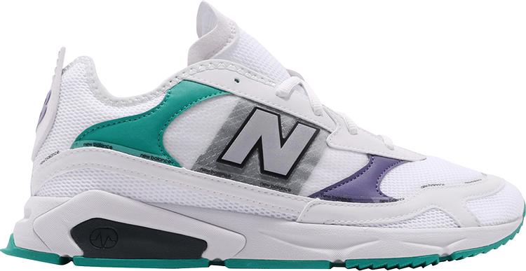 New Balance X-Racer 'White Silver' sneakers, white