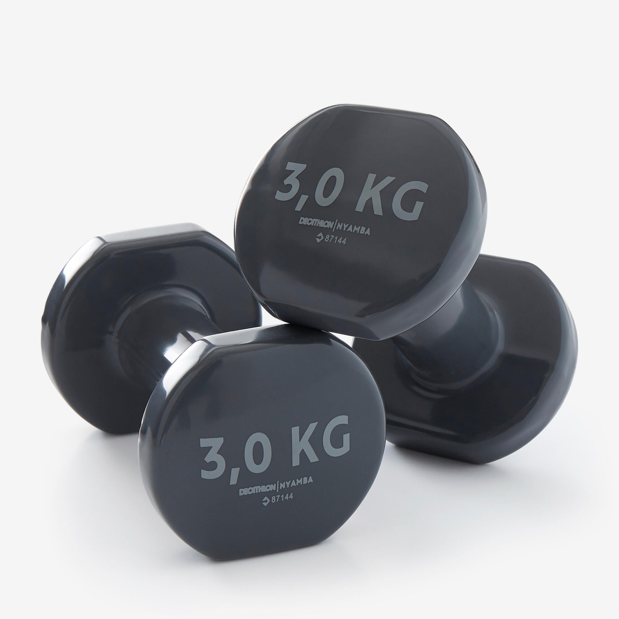 Dumbbell set 2x3 kg - gray DOMYOS, Gray