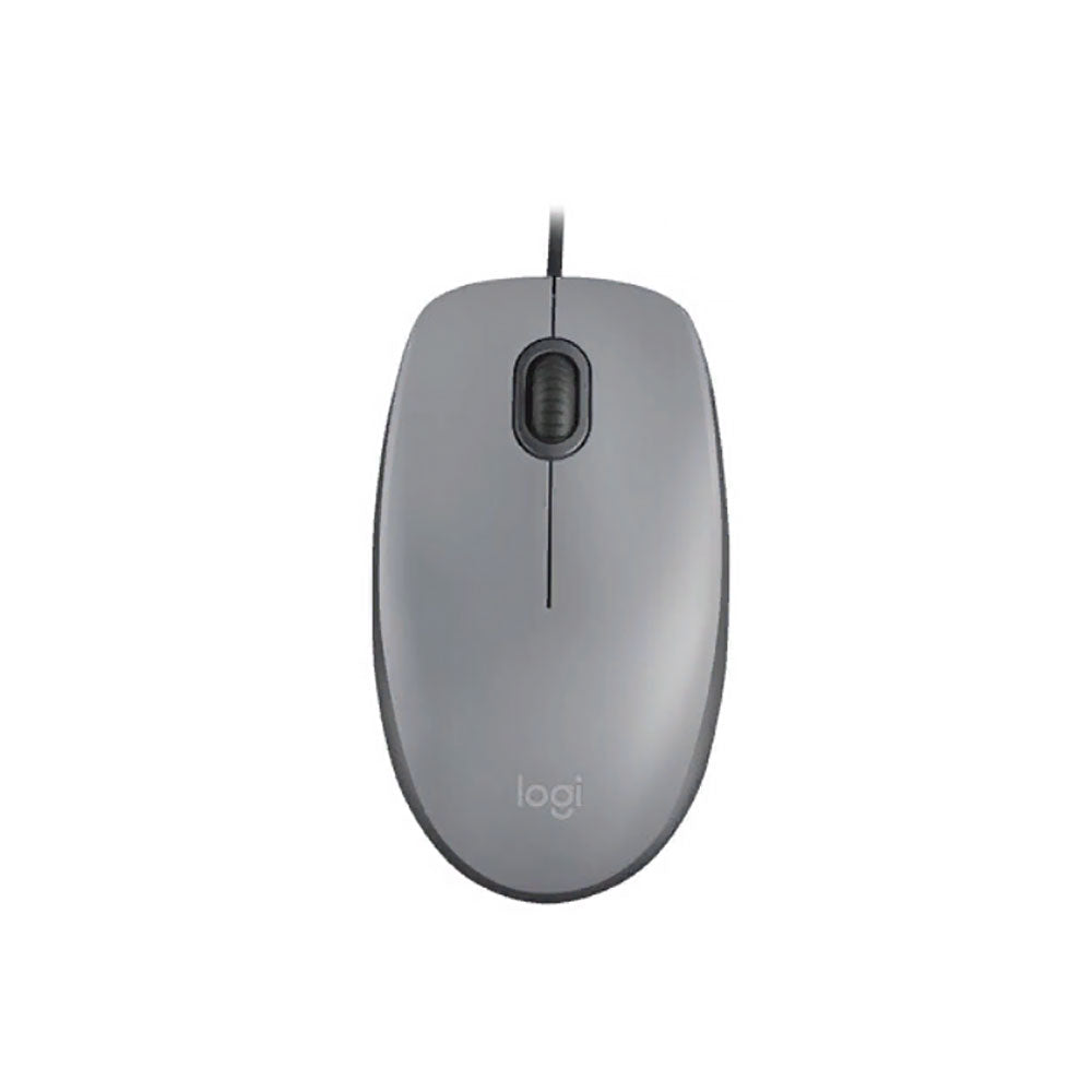 Logitech M111 Wired Mouse, Gray