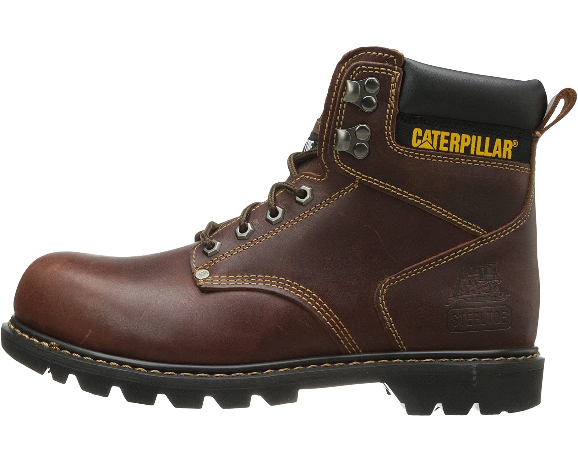 حذاء 2nd Shift Steel Toe Caterpillar باللون البني