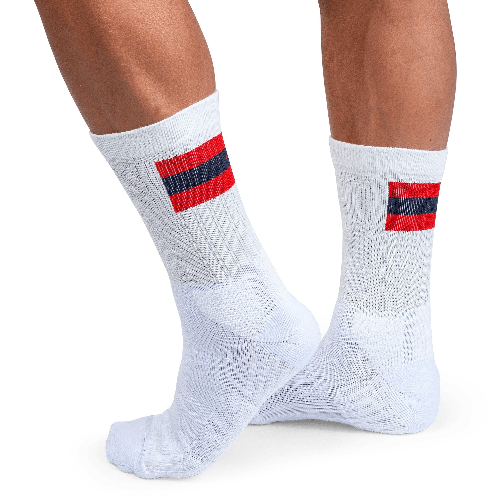 Men's socks On Running Tennis High, white/red