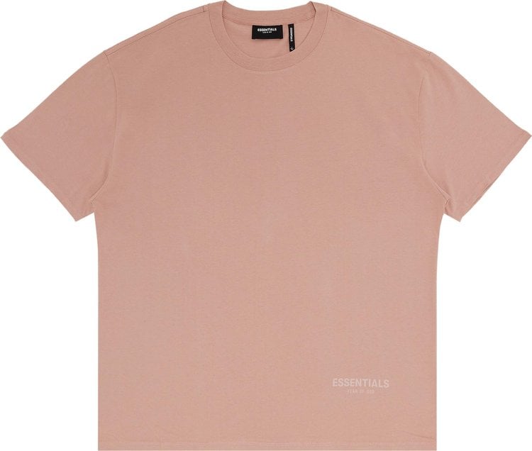 Fear of God Essentials 3M Logo Boxy T-Shirt 'Blush', Pink