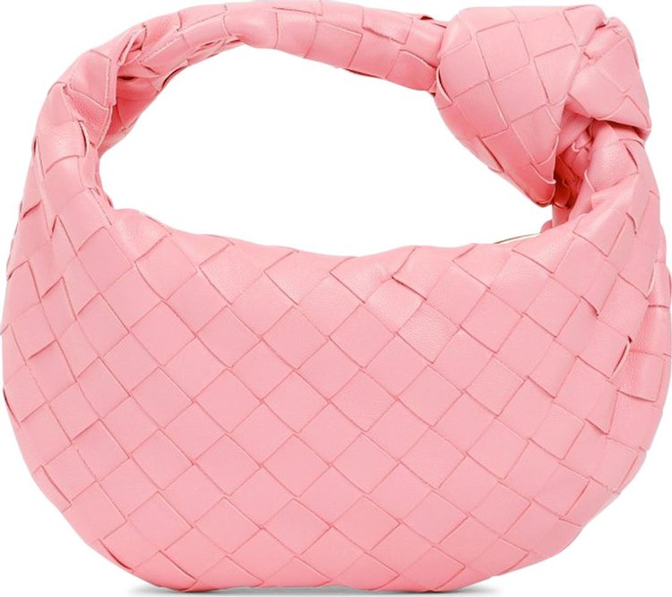 Bottega Veneta Mini Jodie Bag Ribbon/Gold, pink