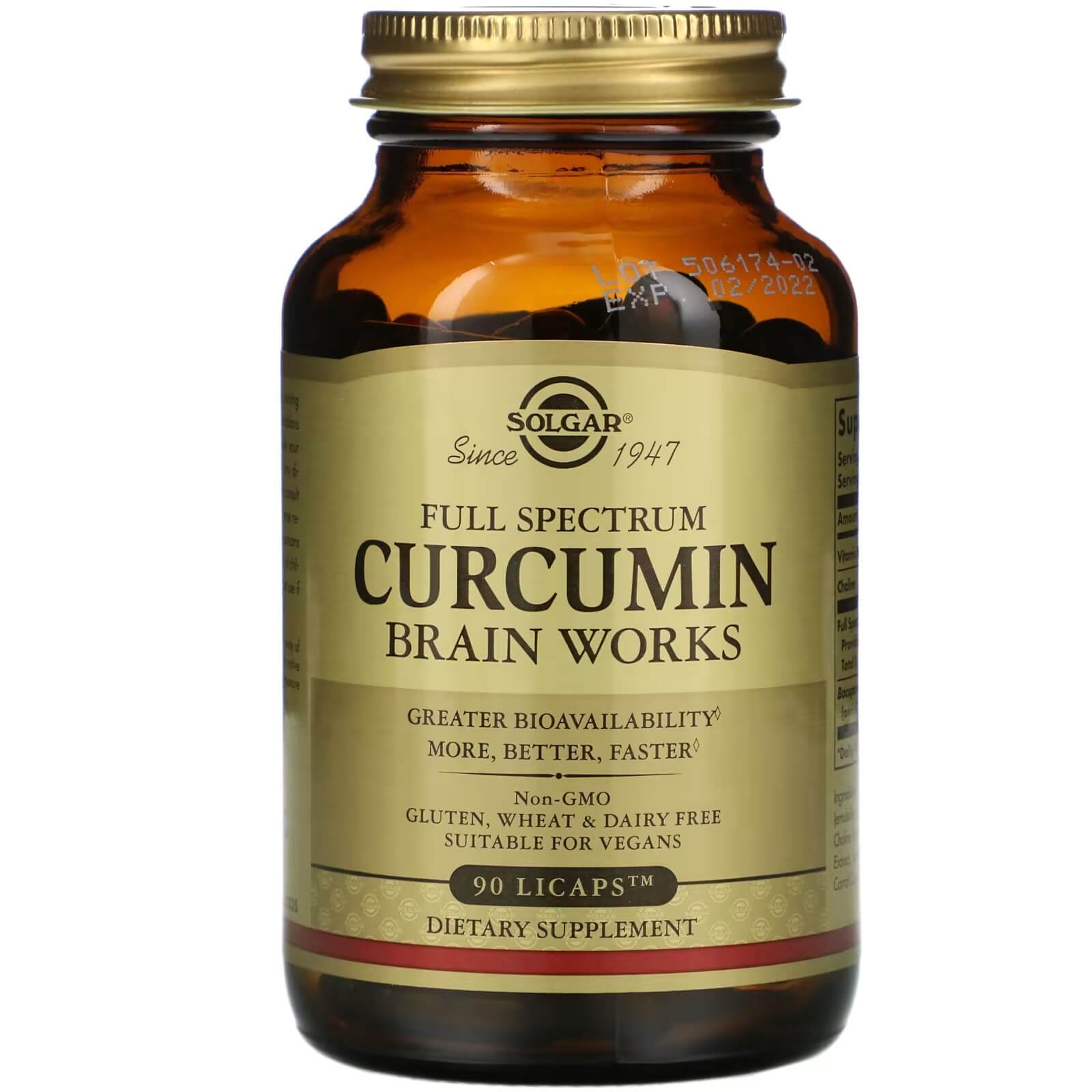 Solgar Full Spectrum Curcumin, 90 Capsules