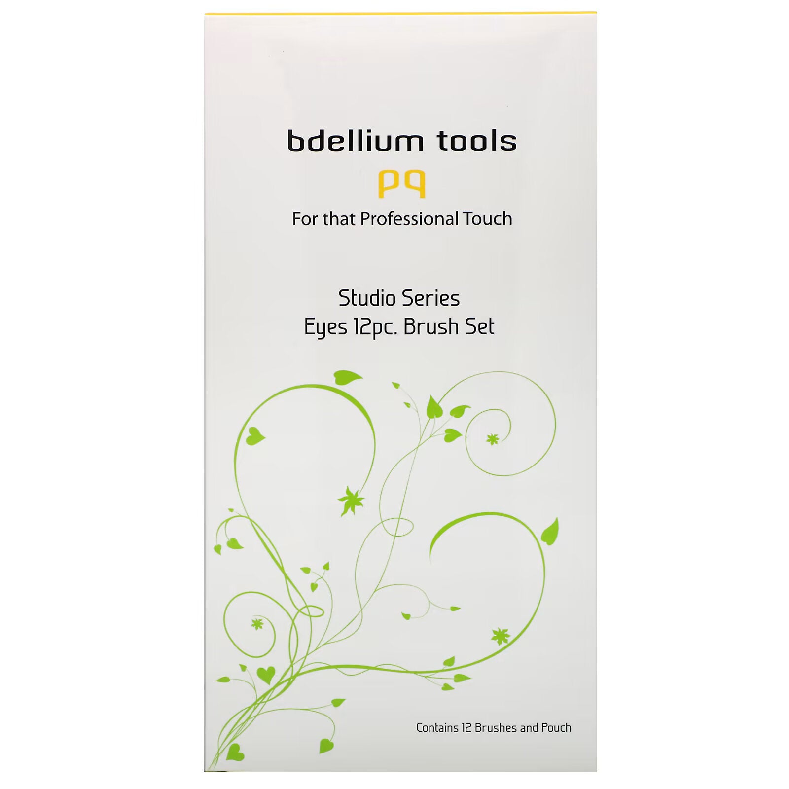 Bdellium Tools, Studio Line, Eye Brush Set and Case, Set Includes 12 Pieces