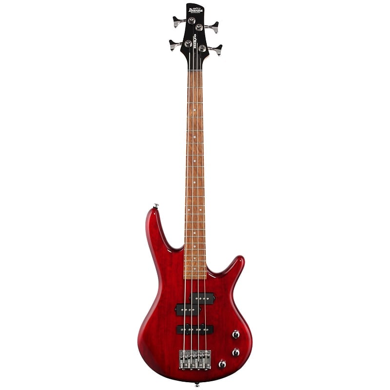 Ibanez GSRM20 Mikro Compact 4-String Bass Guitar, Clear Red