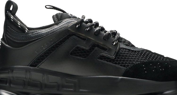 Versace Chain Reaction Triple Black sneakers, black