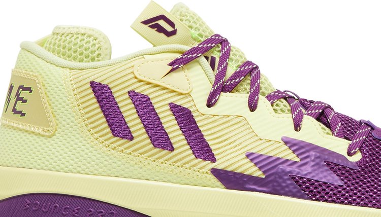 Adidas Dame 8 sneakers, purple, light yellow