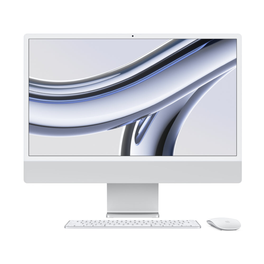 All-in-one Apple iMac 24'' M3 (2023), 8 CPU/8 GPU, 8GB/256GB, Gigabit Ethernet, Silver, English keyboard