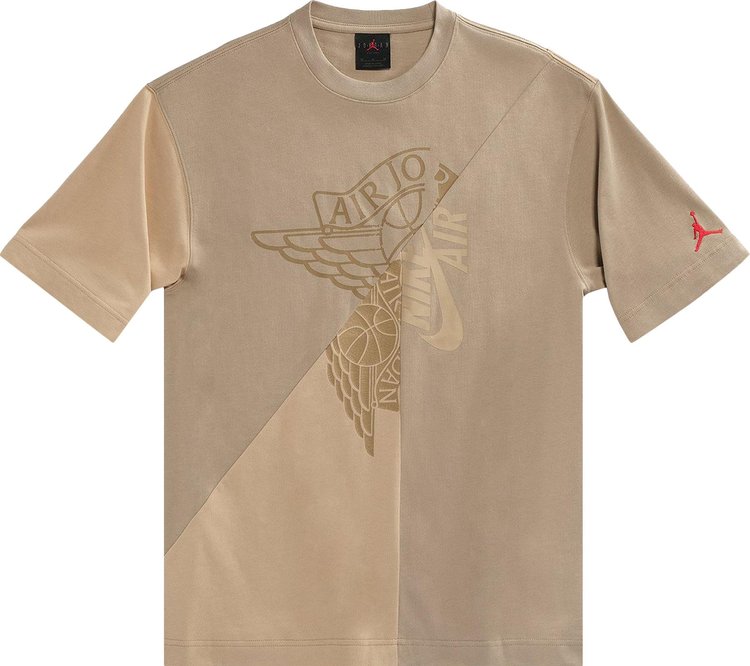 Cactus Jack by Travis Scott x Jordan Short-Sleeve T-Shirt 'Khaki/Desert', Tan