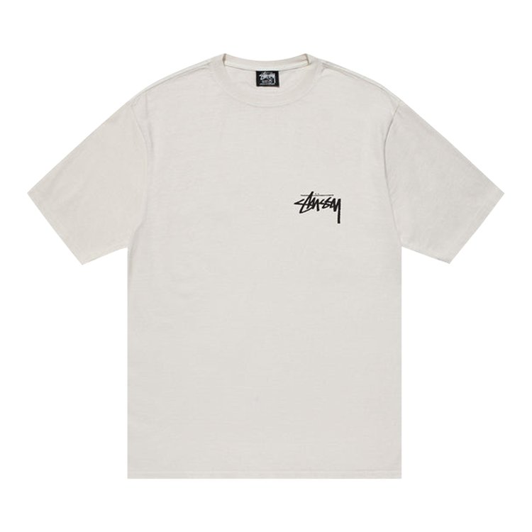 Stussy Skate Posse Pigment Dyed Tee 'White', White