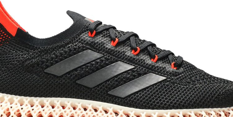 Adidas 4DFWD 'Black Solar Red' sneakers, black