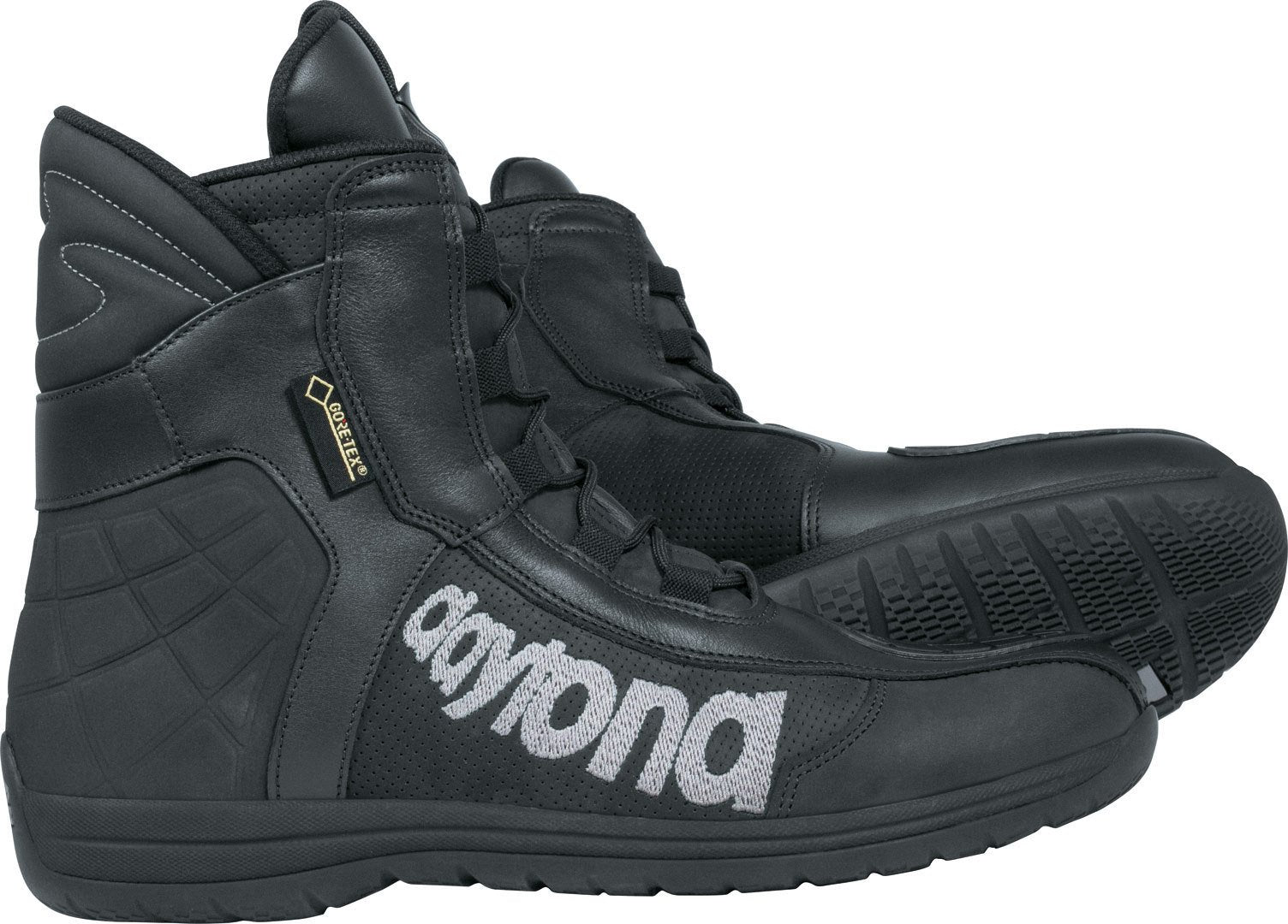 حذاء Daytona AC Dry GTX Gore-Tex المقاوم للماء للدراجات النارية، أسود