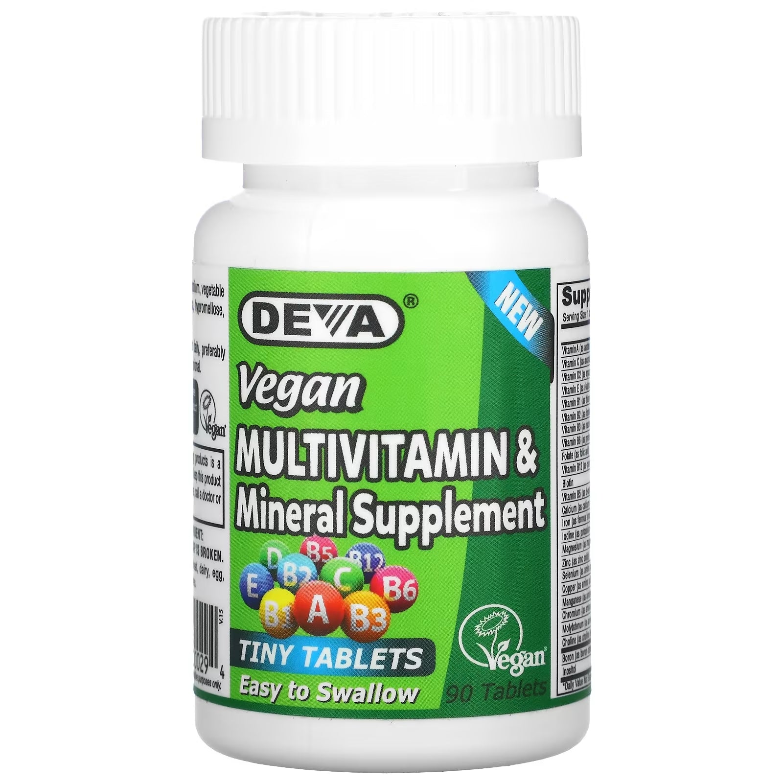 Deva Vegan Multivitamin and Mineral Supplement, 90 Tablets