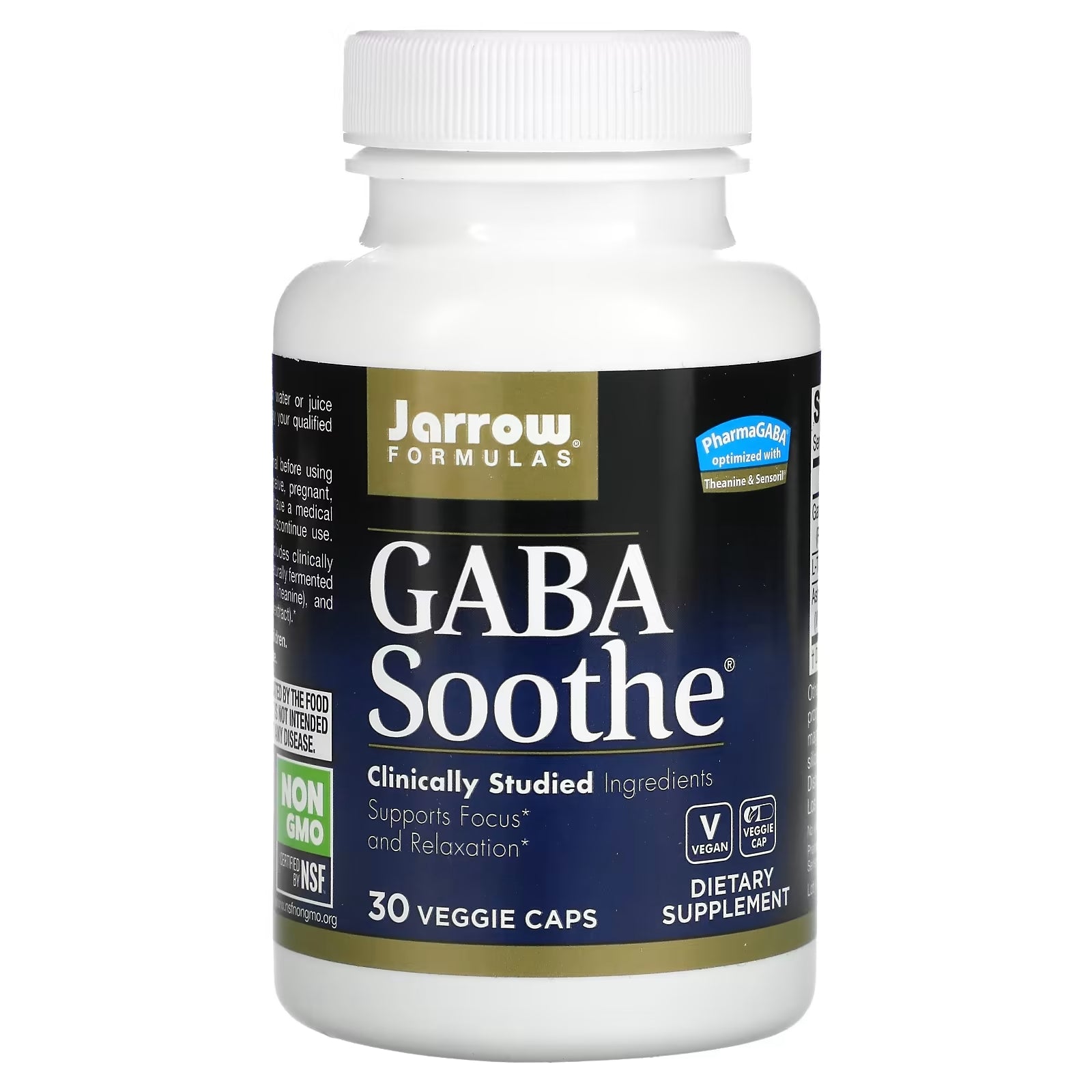 Jarrow Formulas GABA Soothe Dietary Supplement, 30 Capsules