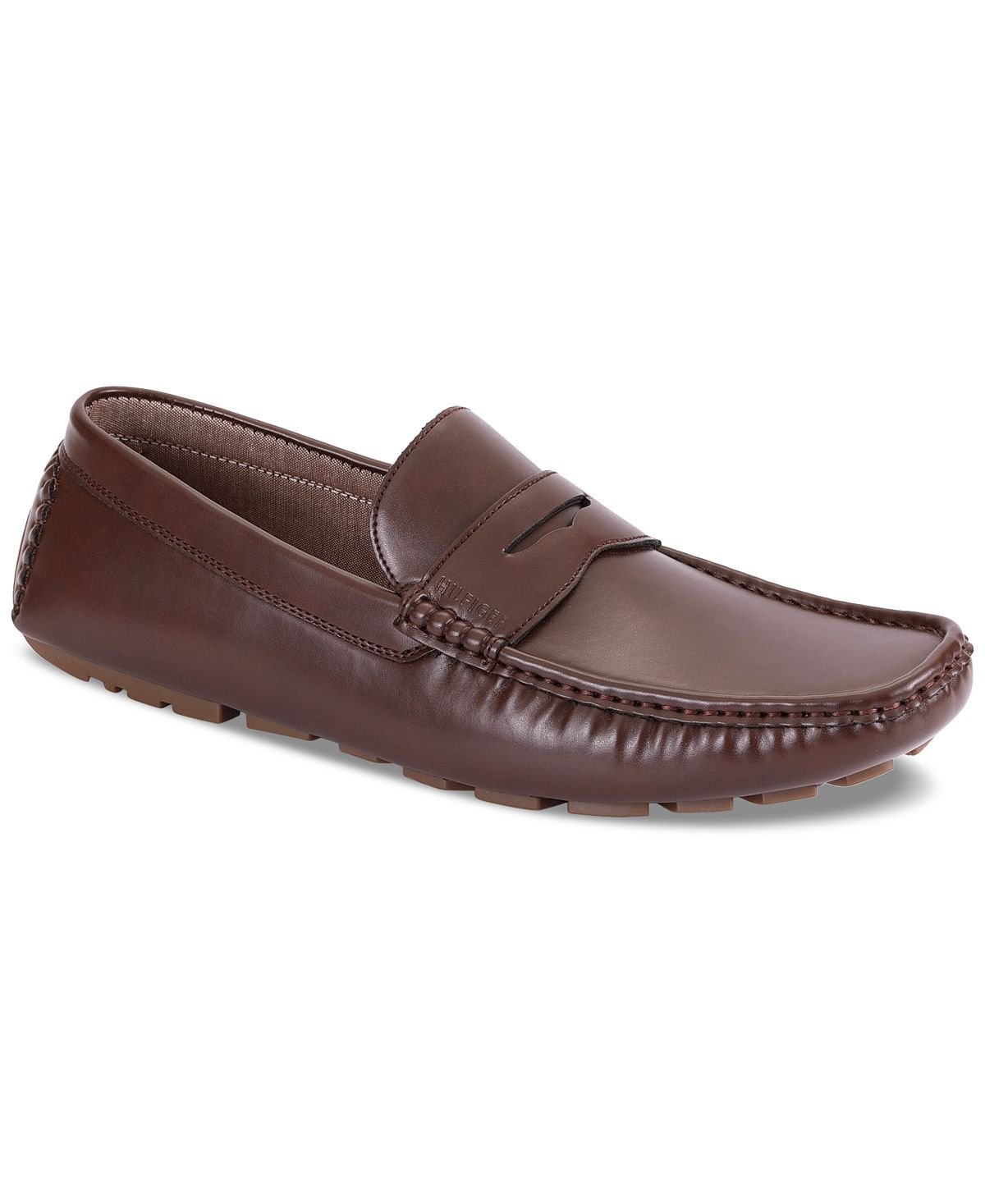 Tommy Hilfiger Men's Amile Driver Slides, Dark Brown