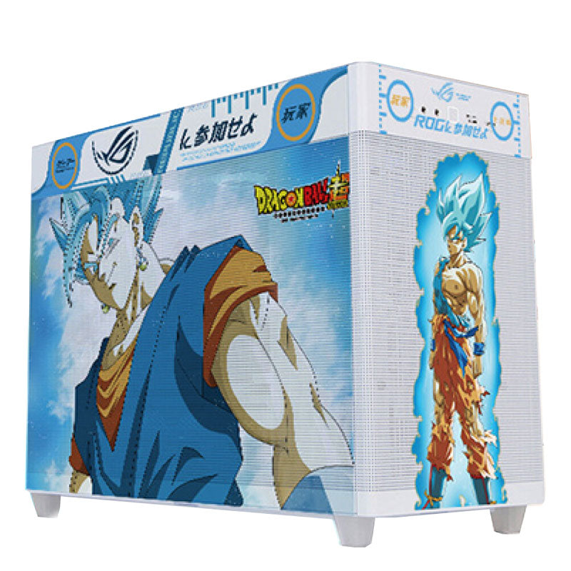 Case ASUS Custom AP201 Ice Cube-Dragon Ball, Mini Tower, white/pattern